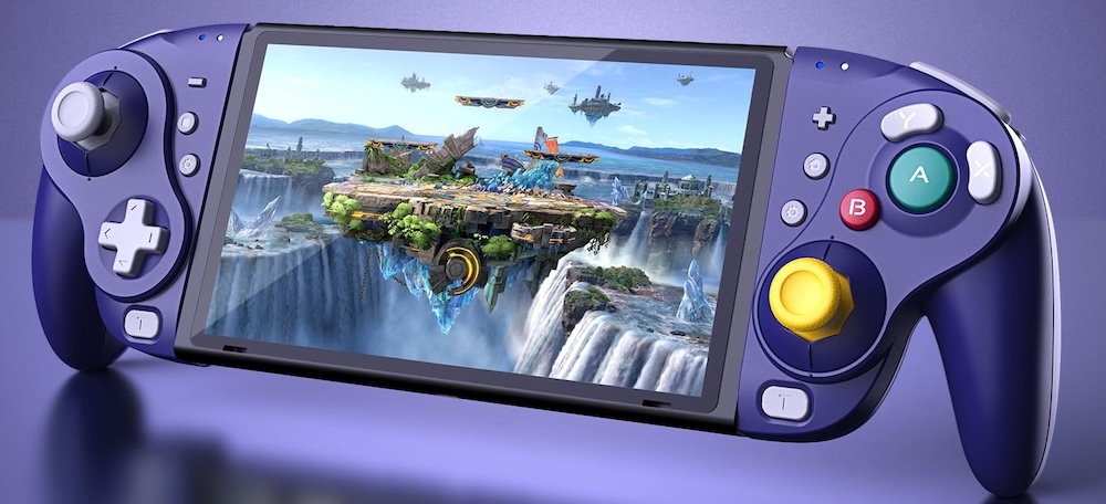 NYXI Wizard in handheld mode on original Switch.